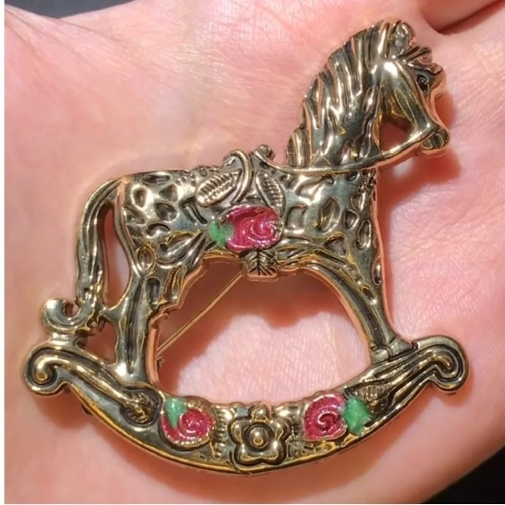 Rocking Horse Vintage Brooch